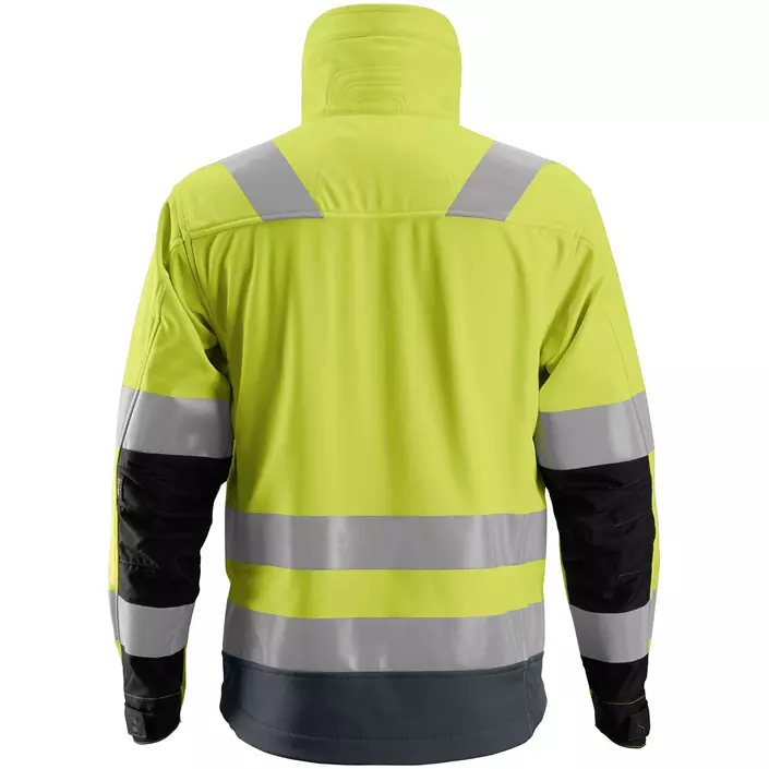 Snickers AllroundWork softshell jacket 1230, Hi-vis Yellow/Grey, large image number 2
