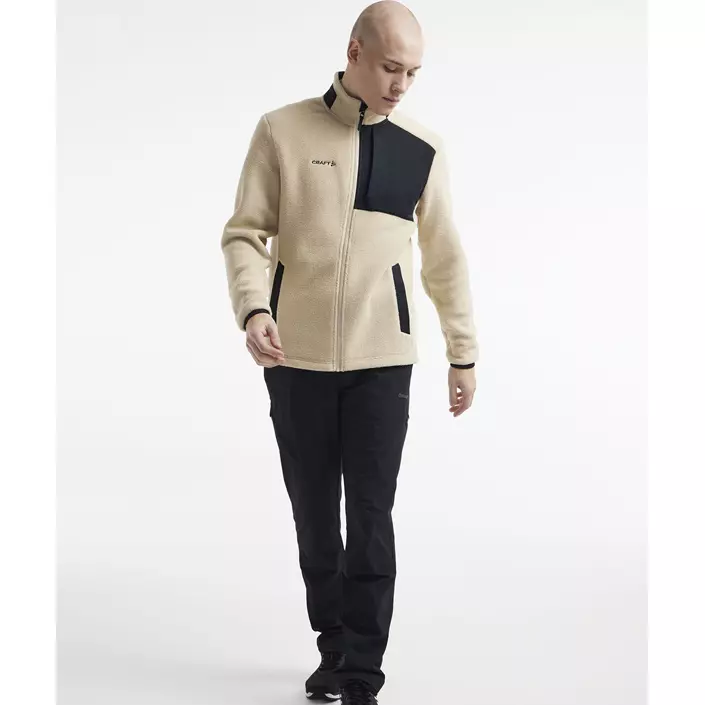 Craft ADV Explore Pile fleece jacket, Ecru-black, large image number 1
