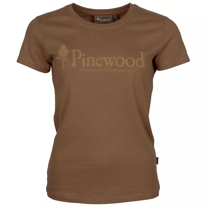 Pinewood Outdoor Life dame T-shirt, Nougat, large image number 0