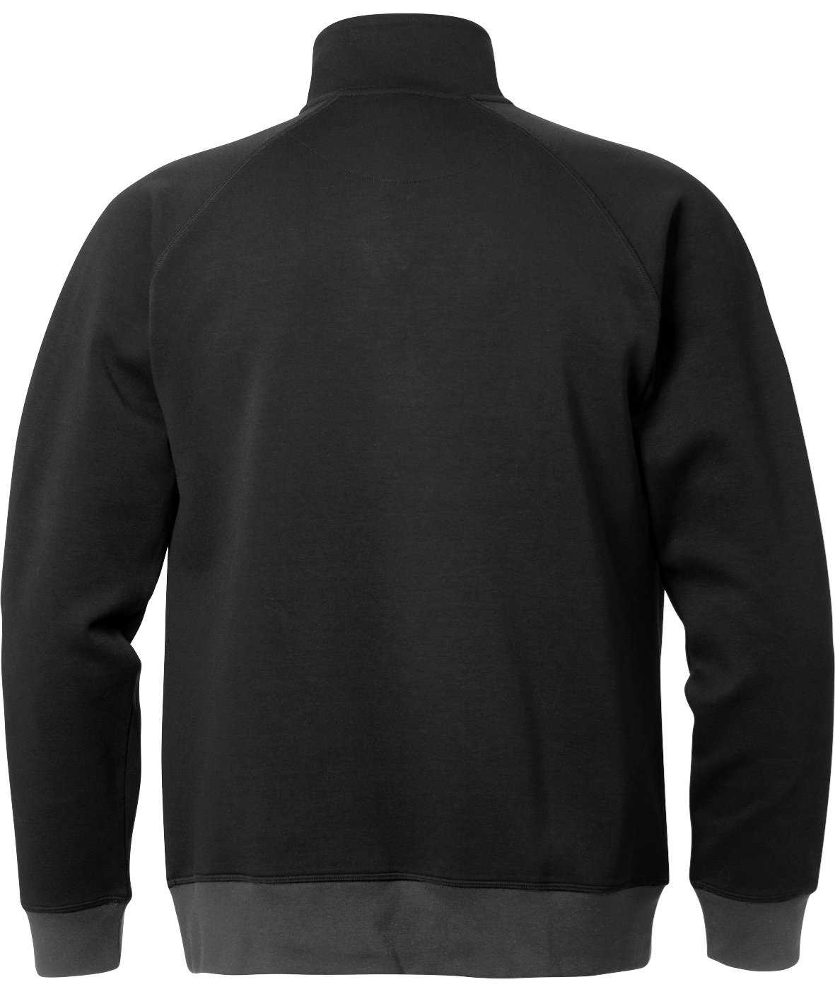 Fristads Acode sweatshirt half zip 1755, Svart/Gr&aring;
