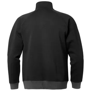 Fristads Acode sweatshirt half zip 1755, Black/Grey