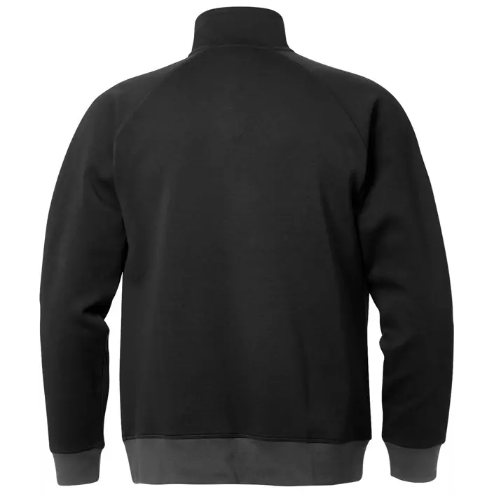 Fristads Acode sweatshirt half zip 1755, Svart/Grå, large image number 1