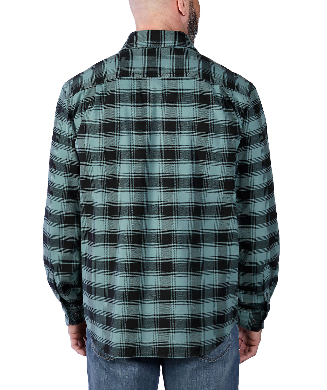 Carhartt  Midweight flannelskjorte, Sea Pine, large image number 3