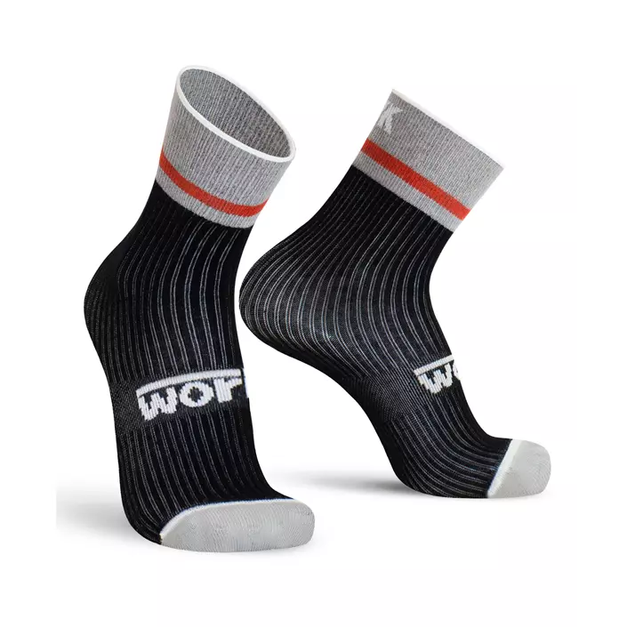 Worik Summer Days 3-pack korte sokker, assorterte farger, Black, Black, large image number 2