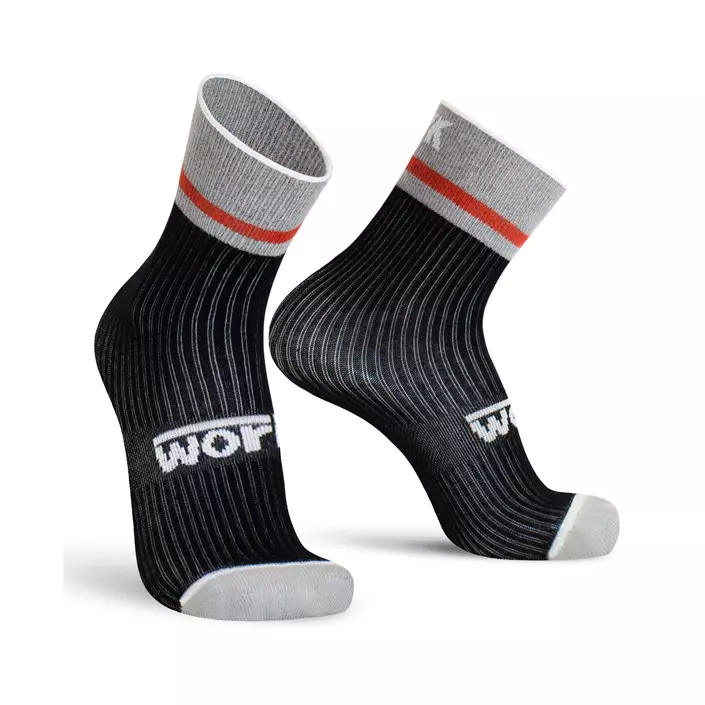Worik Summer Days 3-pack korte sokker, assorterte farger, Black, Black, large image number 2
