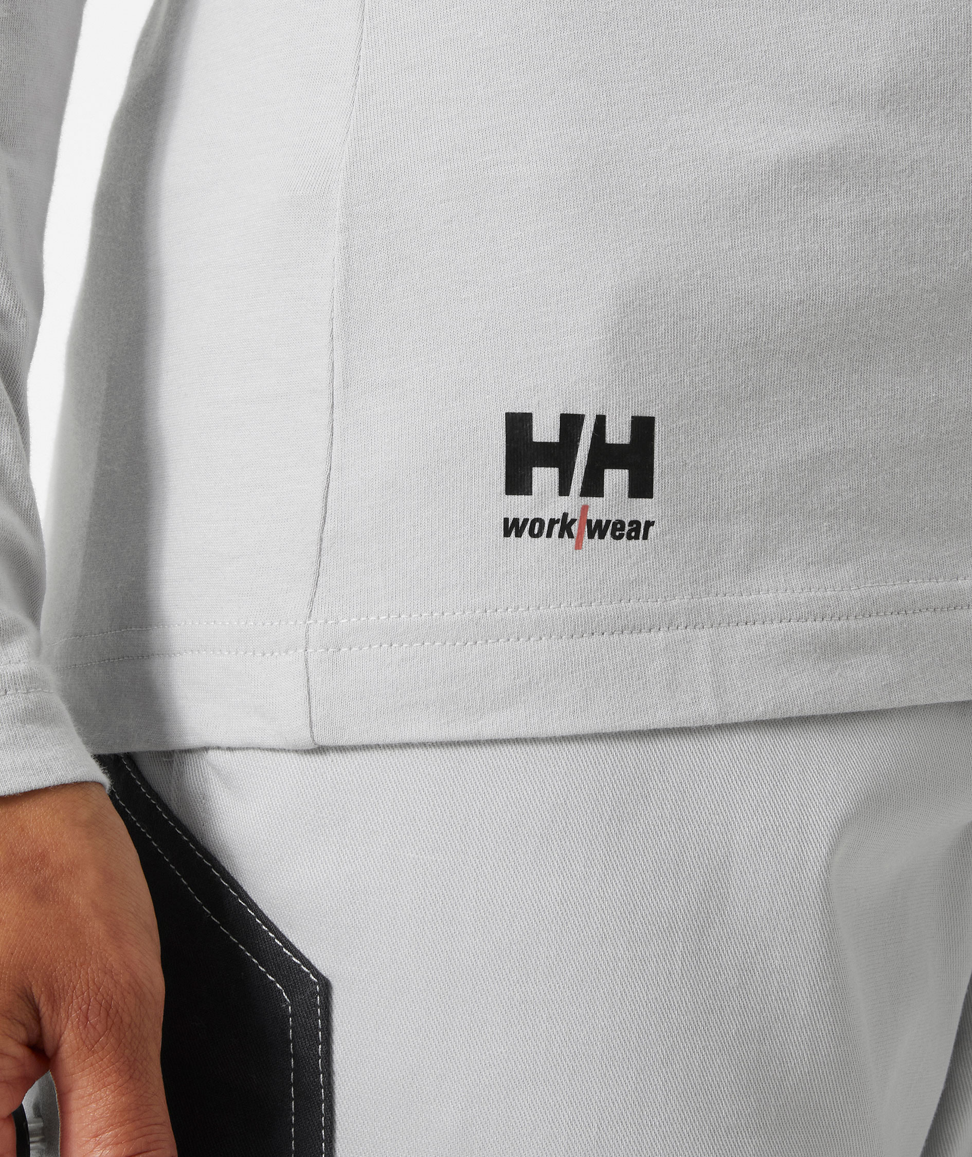 Helly Hansen Classic l&aring;ng&auml;rmad T-shirt dam, Grey fog, large image number 5