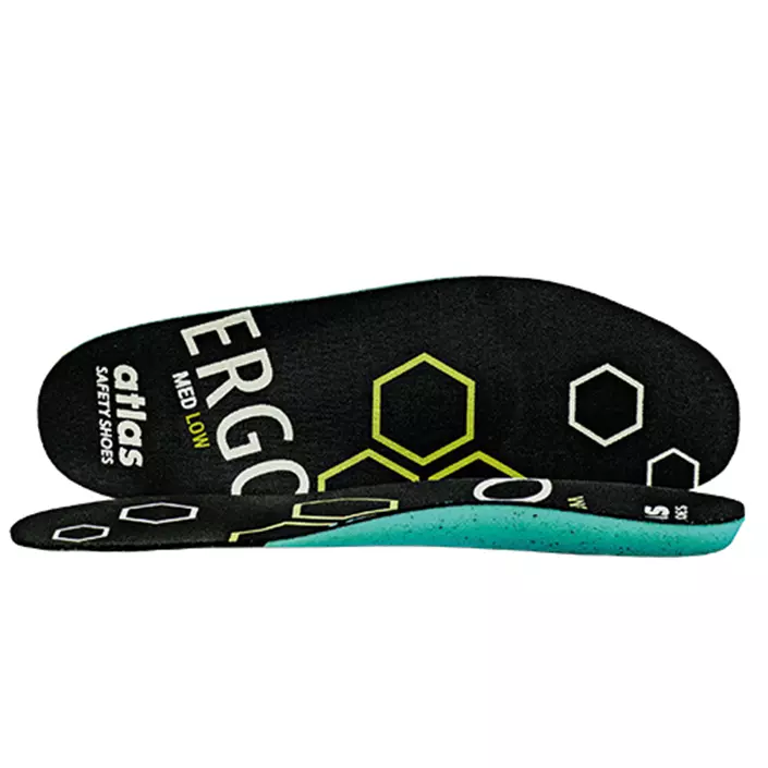 Atlas Ergo-Med Green medium inläggssulor, Svart/Grön, large image number 0