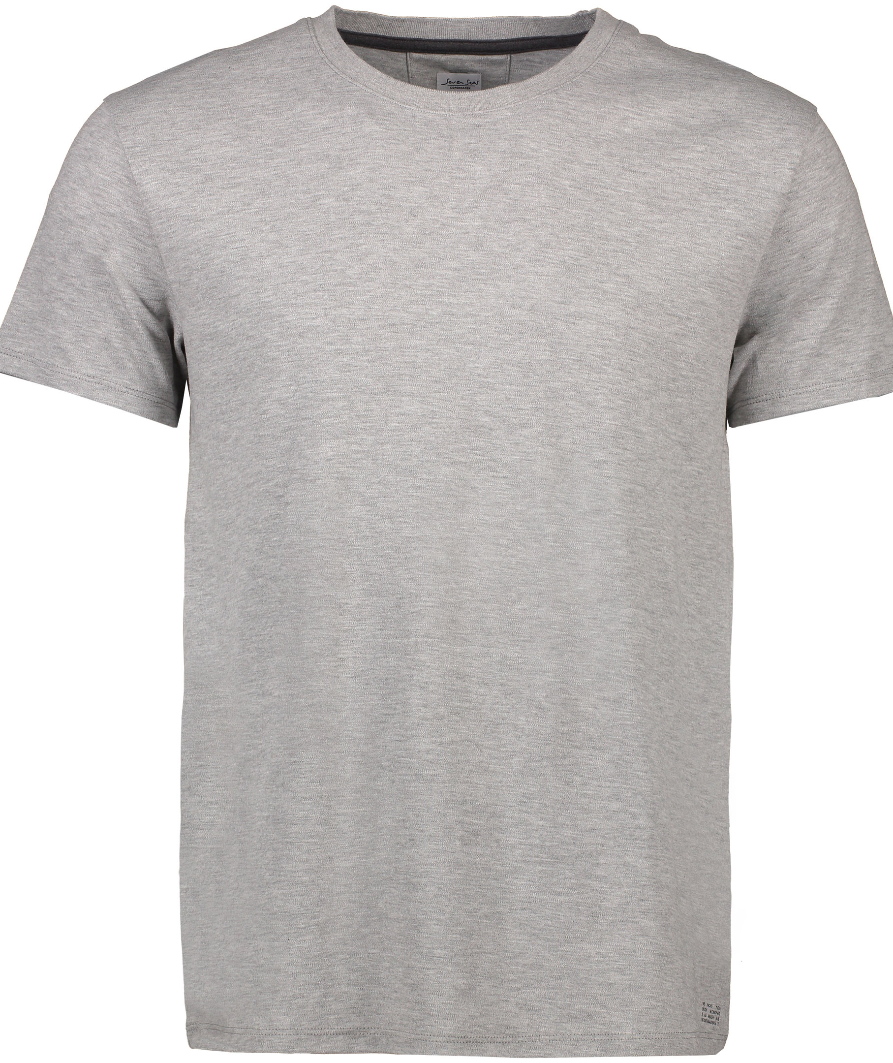Seven Seas T-shirt med rund hals, Light Grey Melange, Light Grey Melange, swatch