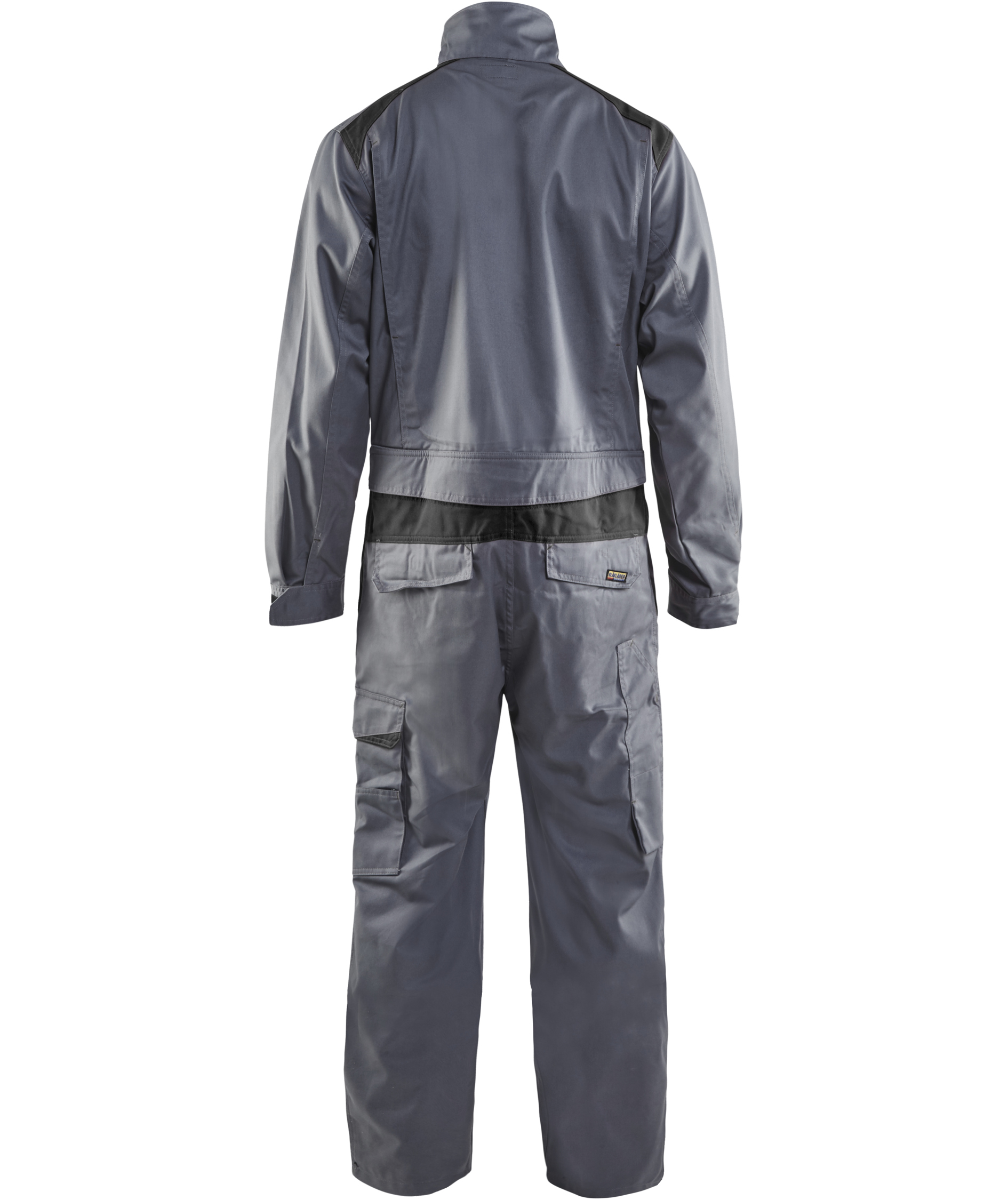 Bl&aring;kl&auml;der industrioverall, Gr&aring;/Svart