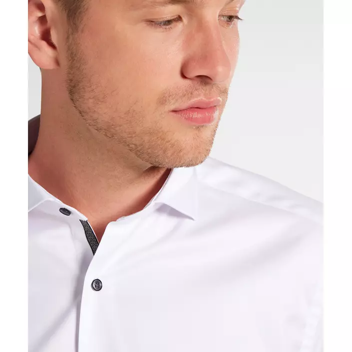 Eterna Cover Slim fit Hemd mit Kontrastfarben, White, large image number 4