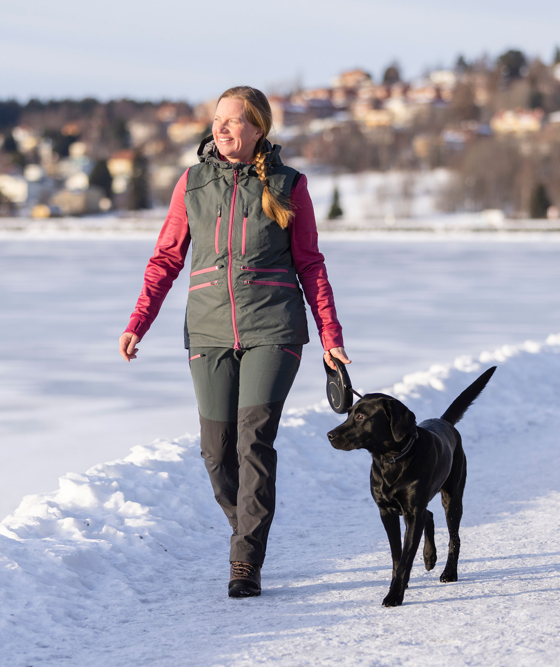 Pinewood Dog Sports Windblocker damevest, Urban Grey, large image number 4