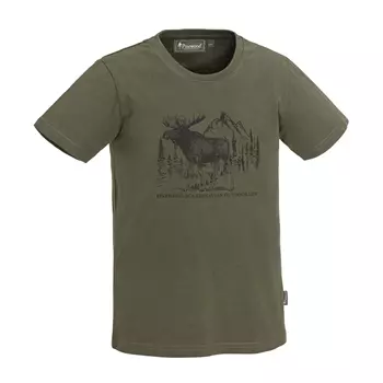Pinewood Moose T-Shirt für Kinder, Grün