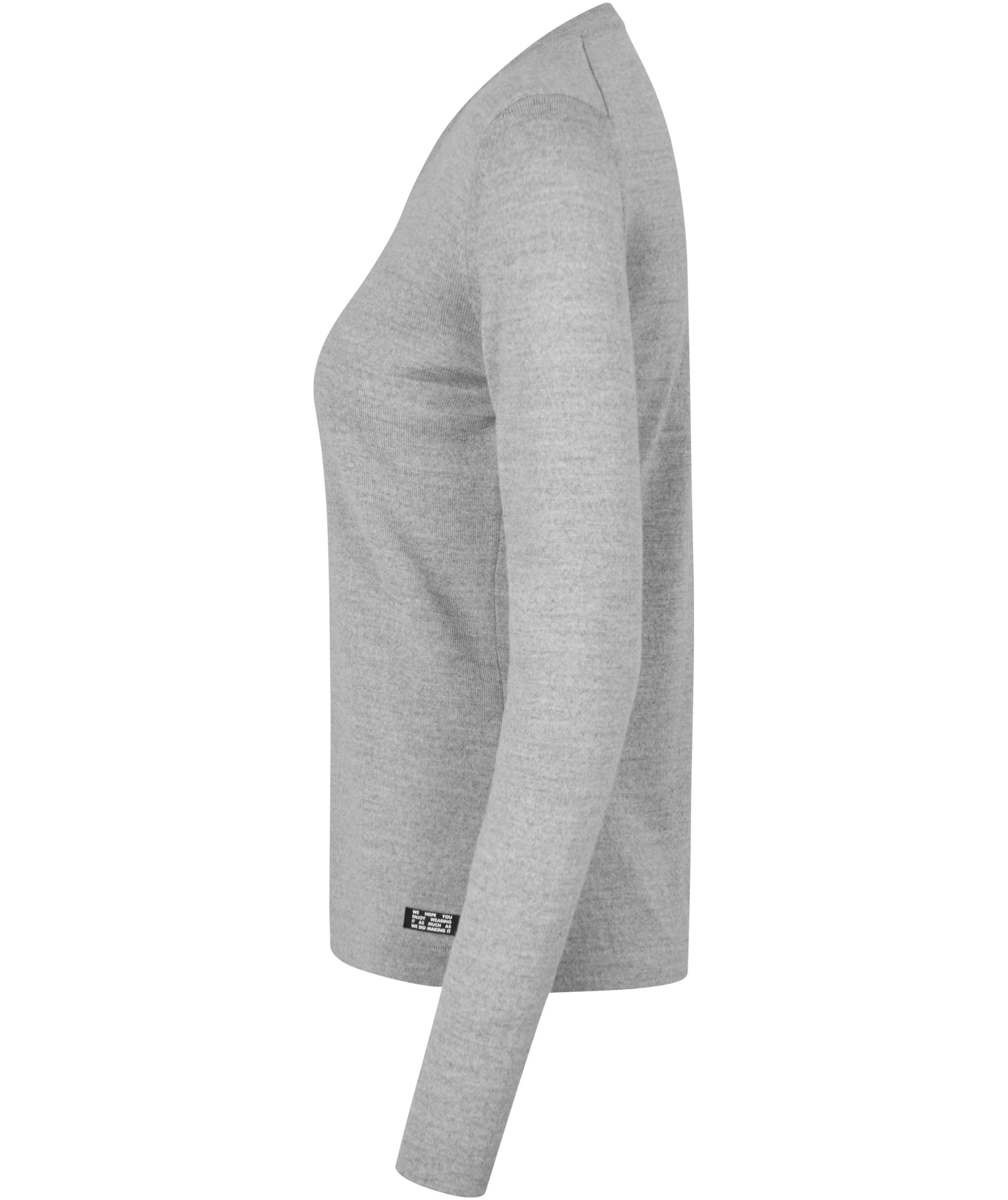 Seven Seas women's knitted pullover with wool, Light Grey Melange, large image number 3