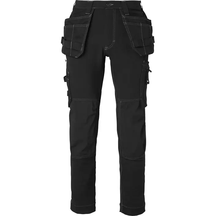 Top Swede craftsman trousers 306 full stretch, Black, large image number 0