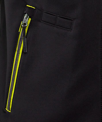 Bl&aring;kl&auml;der Unite softshell vest, Black/Yellow, large image number 2