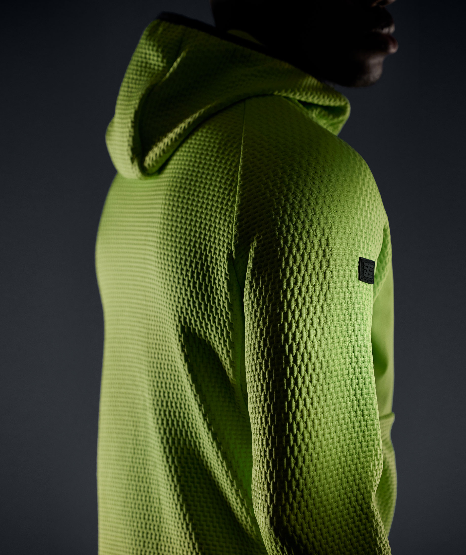 Snickers FlexiWork hoodie with zipper 8405, Lime, large image number 5