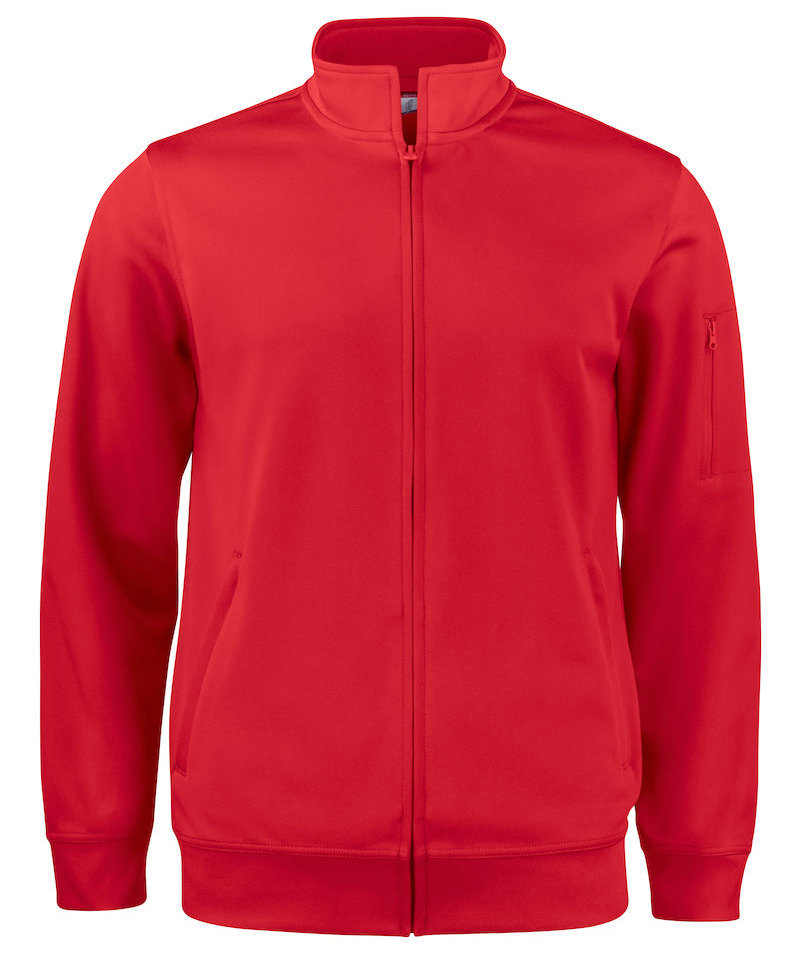Clique Basic Active  cardigan, Red, Red, swatch