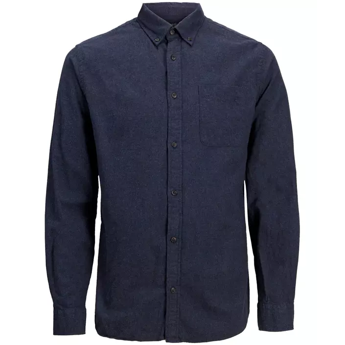 Jack & Jones JJECLASSIC MELANGE Slim fit långärmad skjorta, Navy Blazer, large image number 0