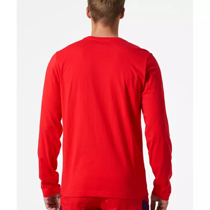 Helly Hansen Classic langærmet T-shirt, Alert red, large image number 3