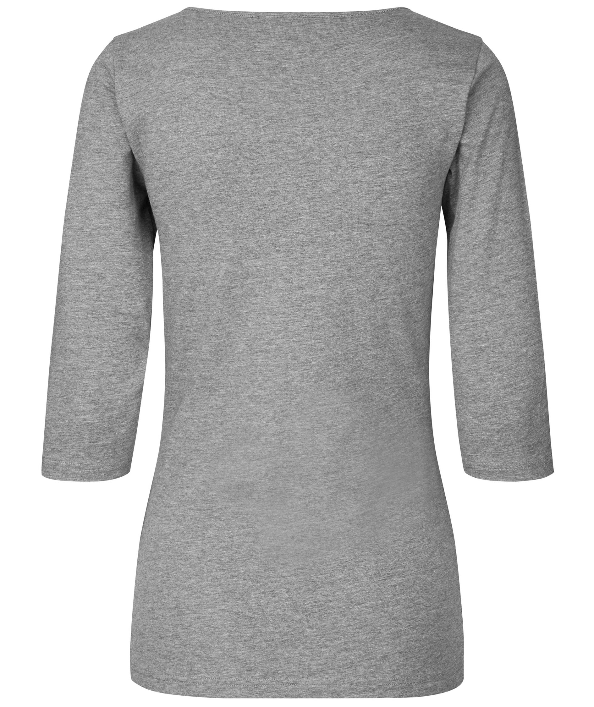 ID 3/4 sleeved women's stretch T-shirt, Grey Melange