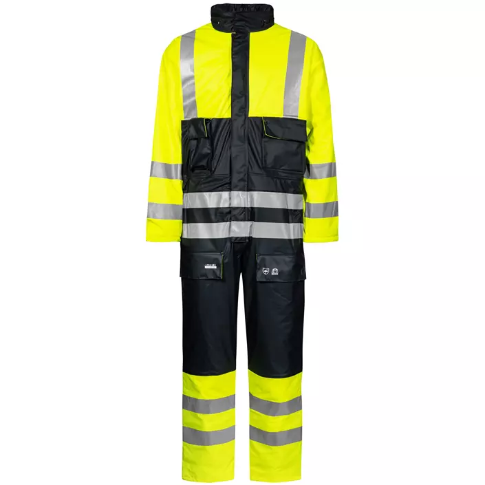 Lyngsøe PU vinterkedeldragt, Hi-Vis gul/marine, large image number 0