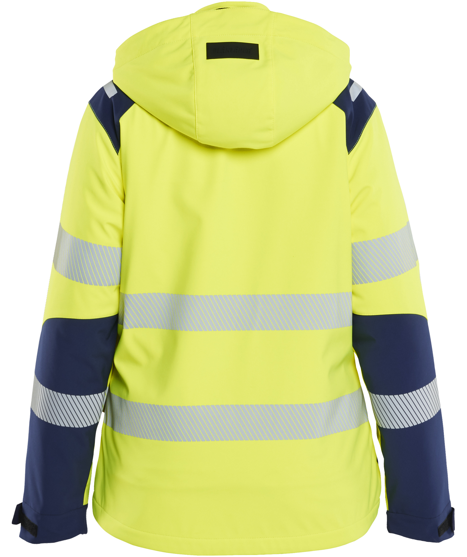 Bl&aring;kl&auml;der lightweight lined softshell jacket, Hi-Vis yellow/marine
