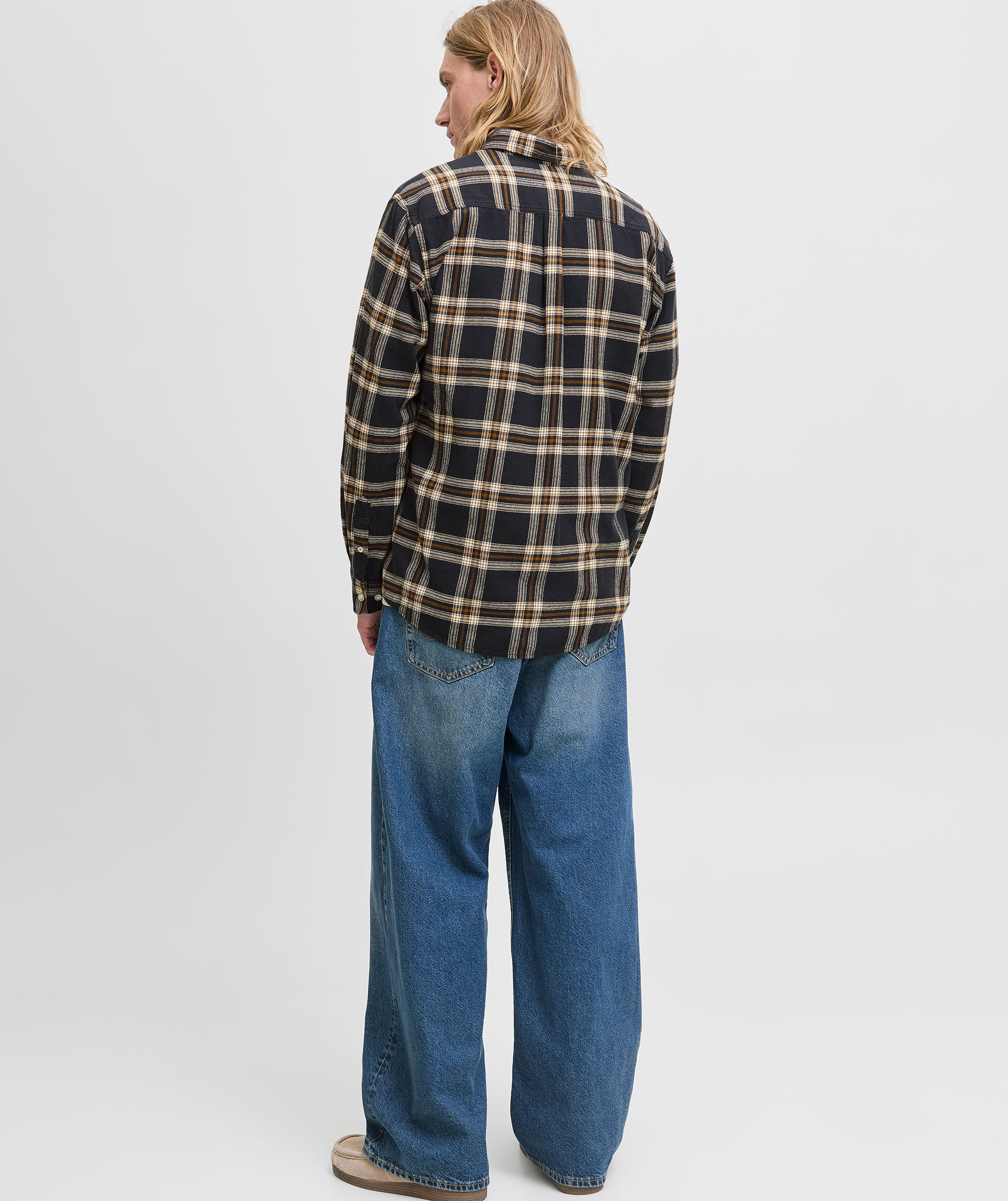 Jack & Jones JJECLASSIC flannel shirt, Black, large image number 2