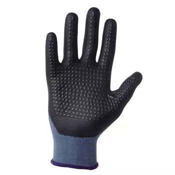 Kramp 1.008 work gloves with dots, Blue/Black