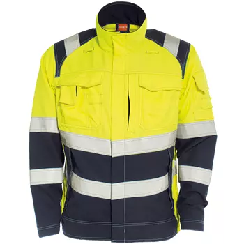 Tranemo Tera TX jacket, Hi-vis yellow/Marine blue