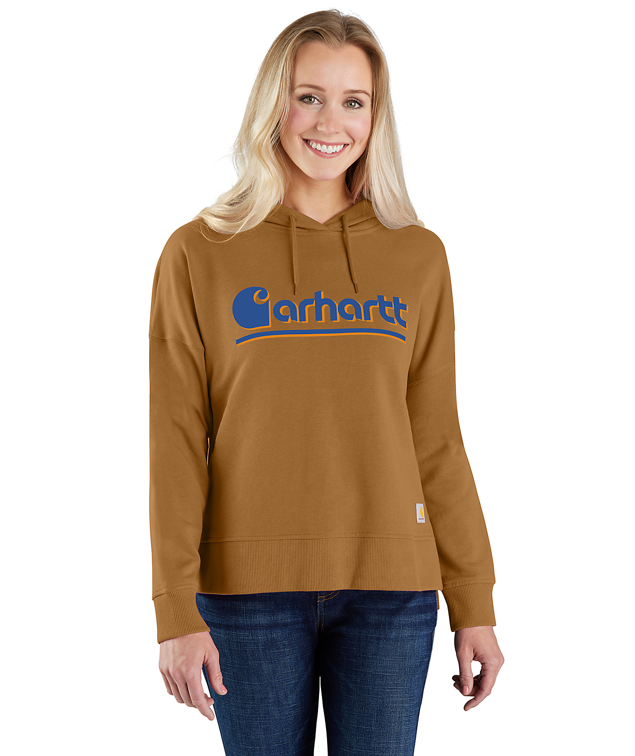 Carhartt Graphic Damen Hoodie, Carhartt Brown