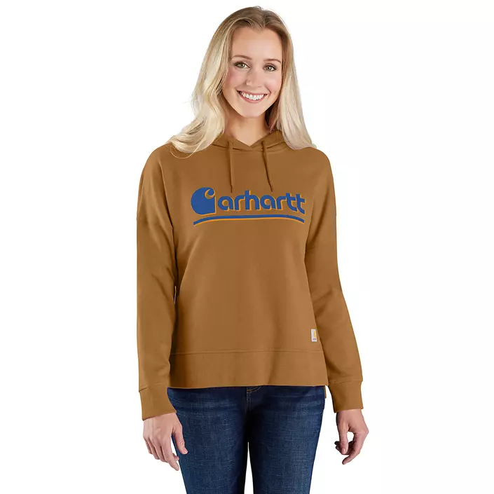 Carhartt Graphic dame hættetrøje, Carhartt Brown, large image number 1