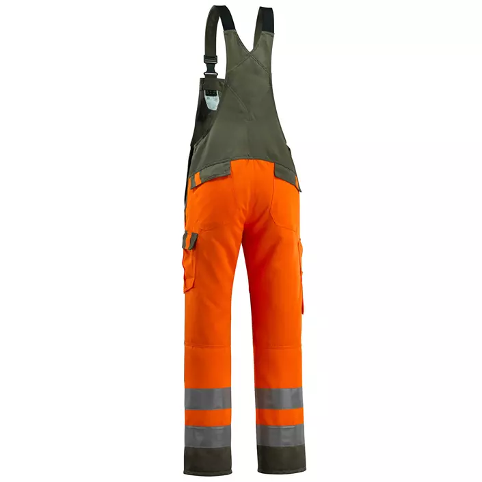 Mascot Safe Light Gosford overalls, Hi-vis Orange/Mosgrøn, large image number 2