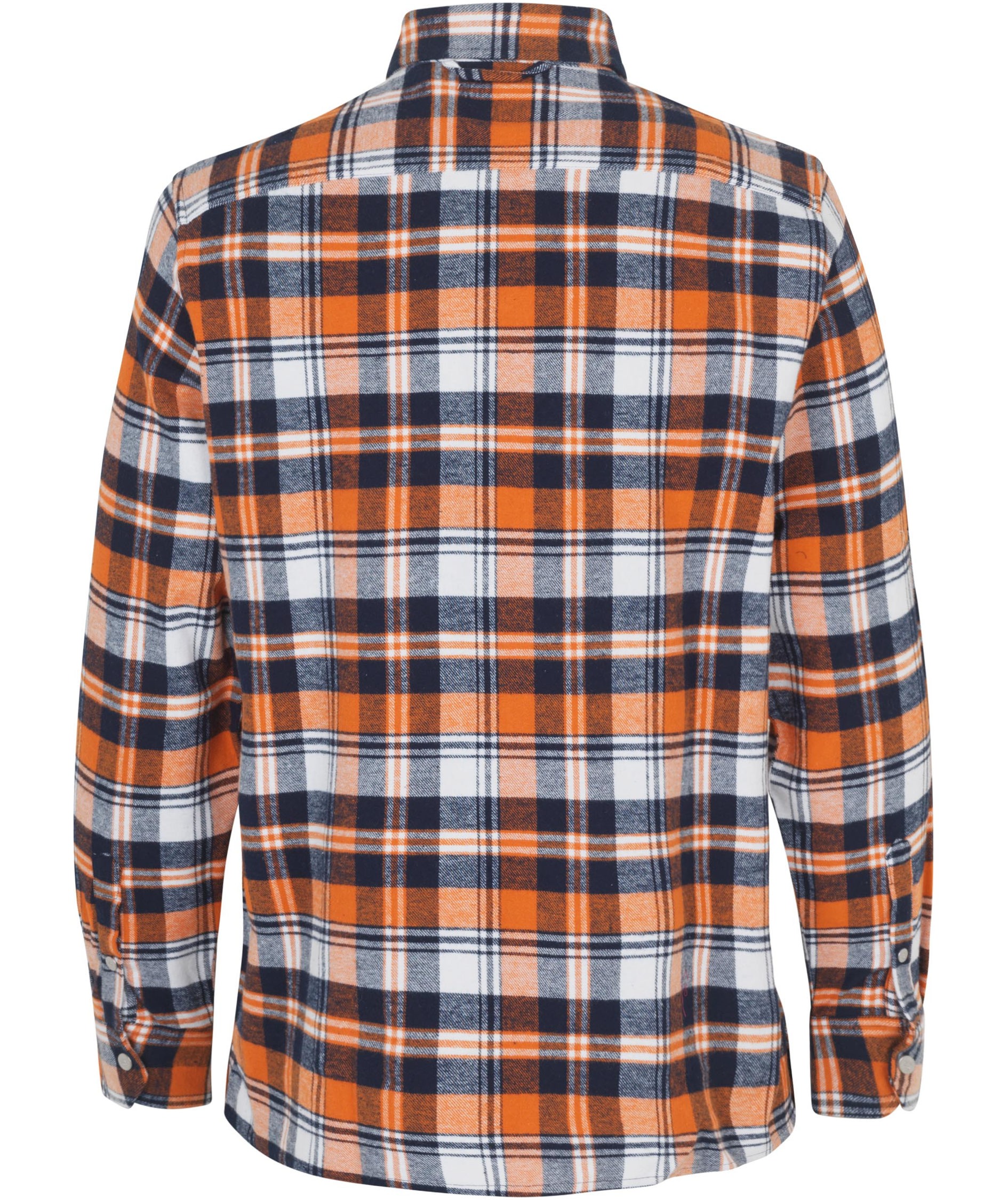 ID Green Leaf flanellskjorta, Orange