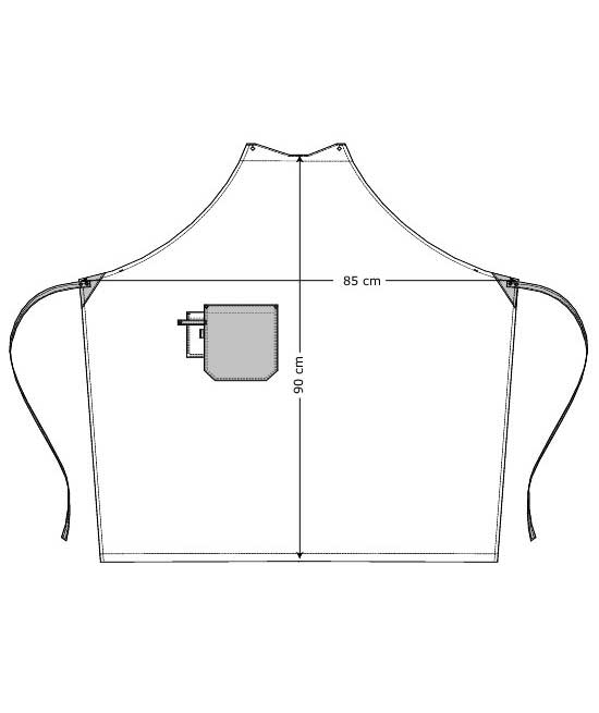 Kentaur Raw snap-on sm&aelig;kforkl&aelig;de med lommer, Gr&aring;, Gr&aring;, large image number 2