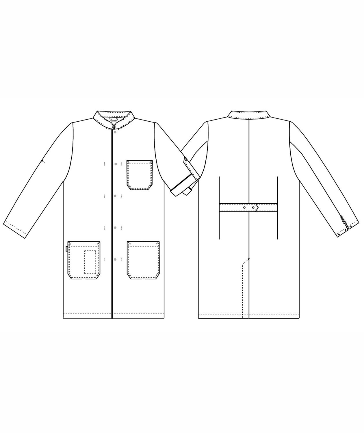 Kentaur  lap coat, White, large image number 2