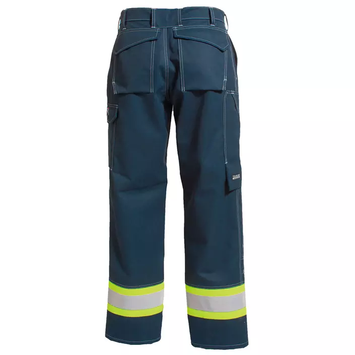 Tranemo Cantex 57 women's work trousers, Hi-vis yellow/Marine blue, large image number 1
