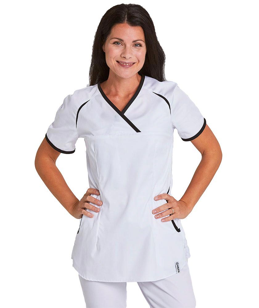 Hejco Marielle women's smock, Black/White