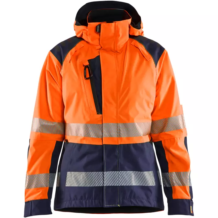 Blåkläder dame skalljakke, Hi-Vis Orange/Marine, large image number 0