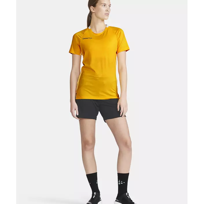 Craft Premier Solid Jersey Damen T-Shirt, Sweden yellow, large image number 1