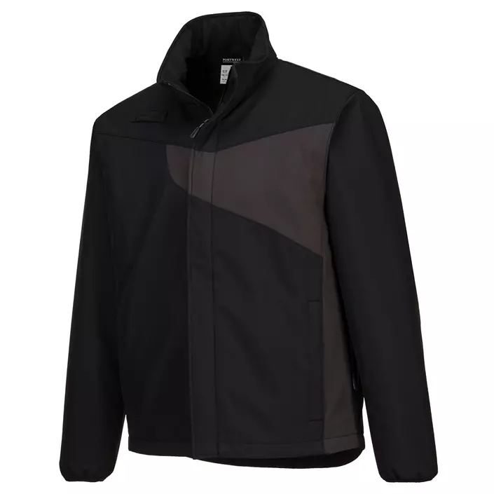 Portwest PW2 softshell jacket, Black/Grey, large image number 0