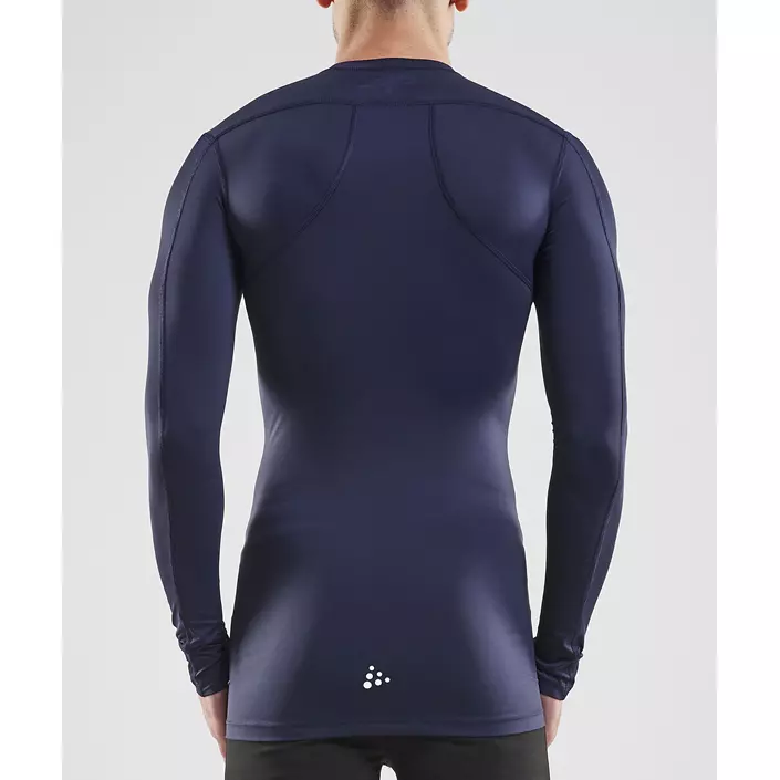 Craft Pro Control Compression langärmliges T-Shirt, Navy, large image number 4