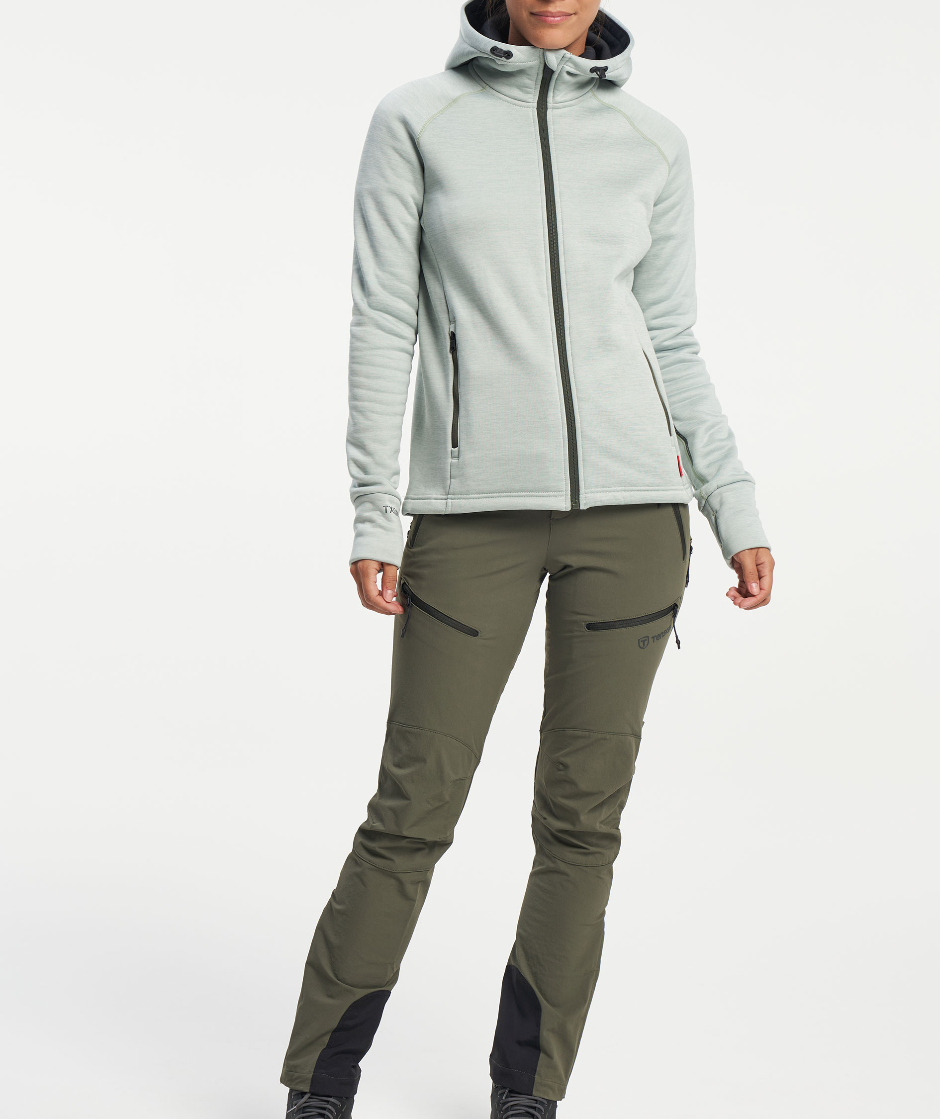 Tenson TXlite Flex women's trousers, Dark Olive, large image number 1