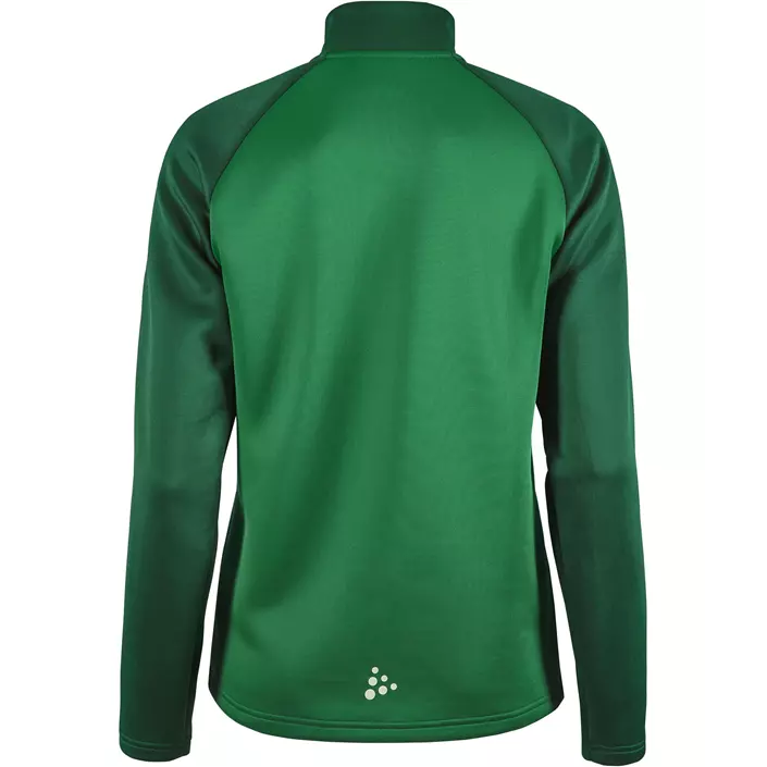 Craft Squad 2.0 women's halfzip training pullover, Team Green-Ivy, large image number 2