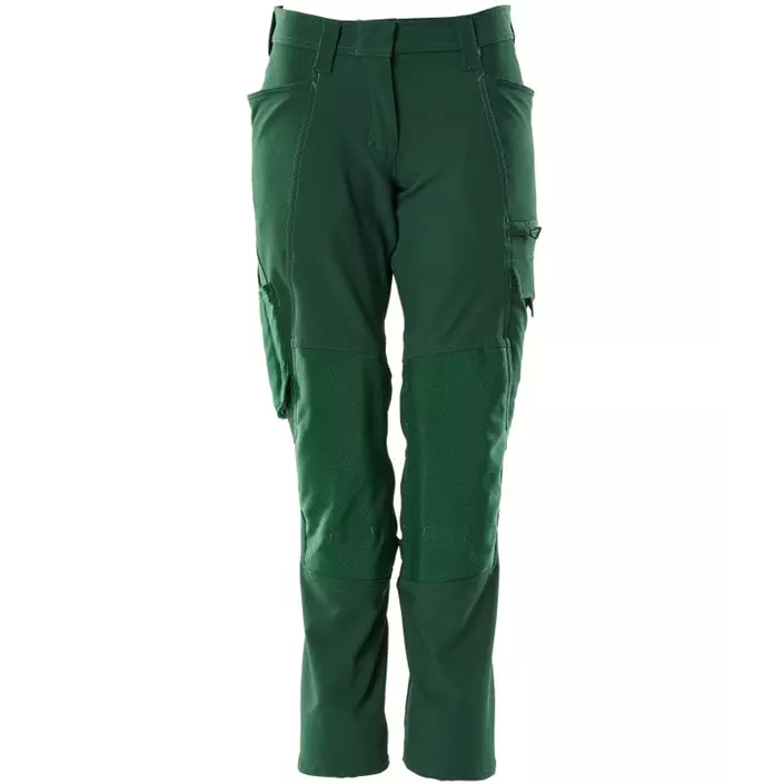 Mascot Accelerate diamond fit women's work trousers full stretch, Green, large image number 0