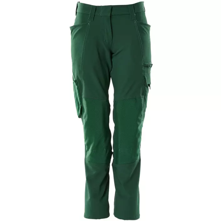 Mascot Accelerate diamond fit women's work trousers full stretch, Green, large image number 0