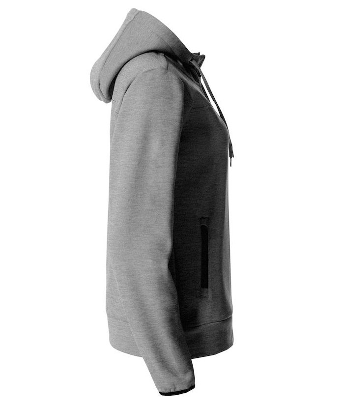 Clique Ottawa hoodie dam, Gr&aring; Melange, Gr&aring; Melange, large image number 4