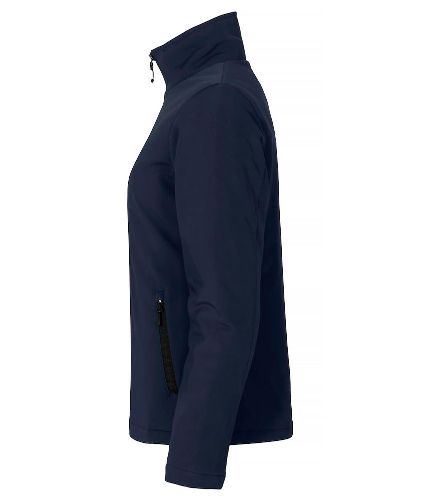 Clique Gef&uuml;ttert Damen Softshelljacke, Dark navy, large image number 2