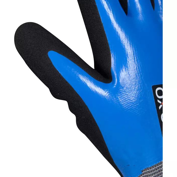 OX-ON Winter Comfort 3303 waterproof work gloves, Black/Blue, large image number 2