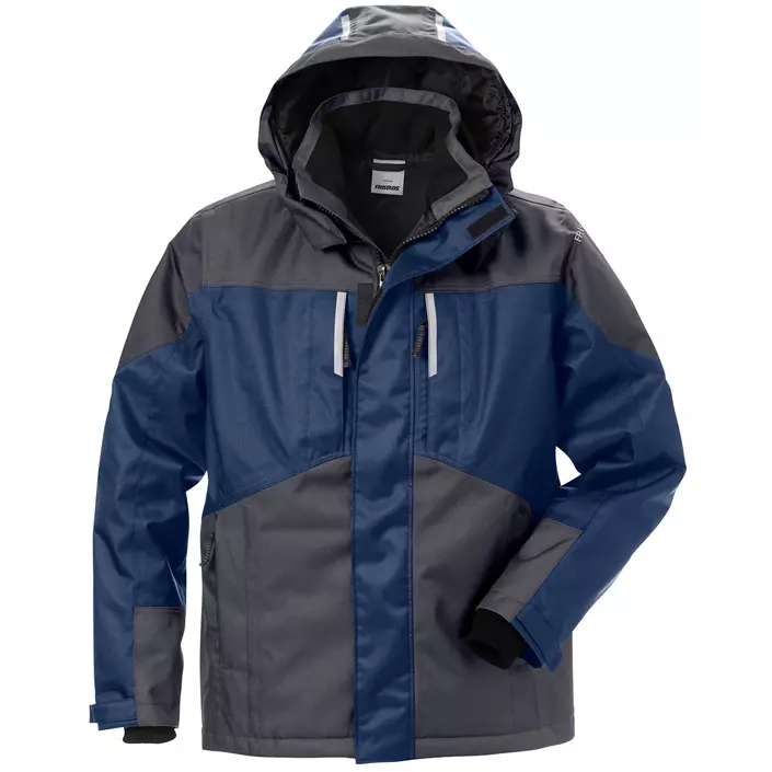Fristads Airtech® winter jacket 4058, Marine Blue/Grey, large image number 0