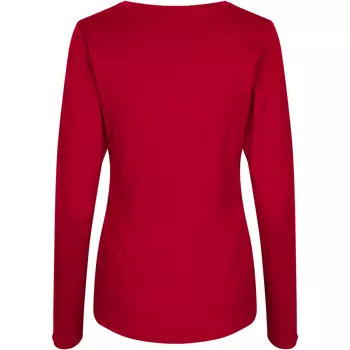 ID Interlock langærmet dame T-shirt, Red